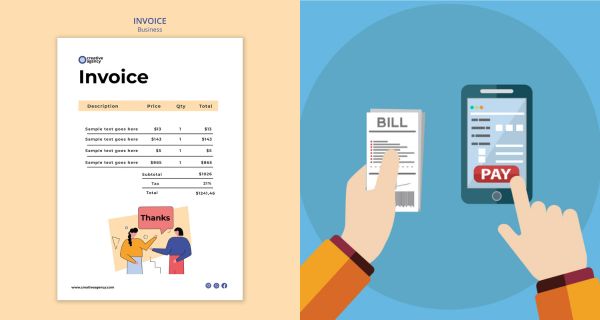 Difference between invoice and bill